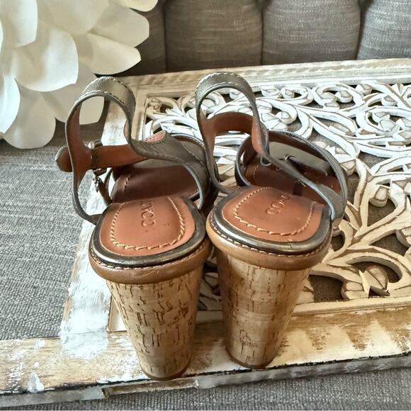 Coach Platform Wedge Heels Sandals Shoes Women’s 8 - Picture 10 of 11